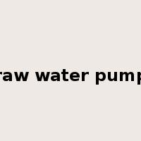 raw water pump是什么意思