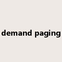 demand paging是什么意思