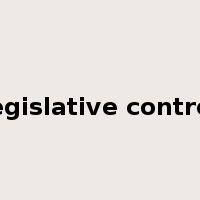 legislative control是什么意思