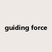 guiding force是什么意思