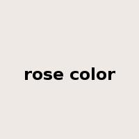 rose color是什么意思