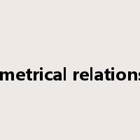 geometrical relationship是什么意思