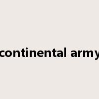 continental army是什么意思