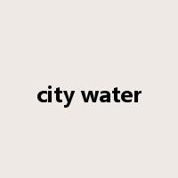 city water是什么意思
