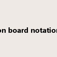 on board notation是什么意思