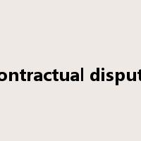 contractual dispute是什么意思