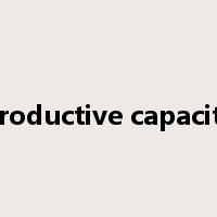 productive capacity是什么意思