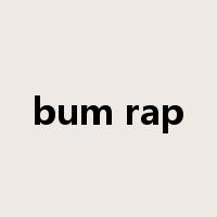 bum rap是什么意思