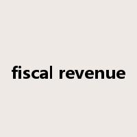 fiscal revenue是什么意思