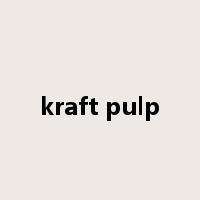 kraft pulp是什么意思