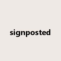 signposted是什么意思