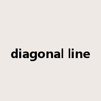 diagonal line是什么意思