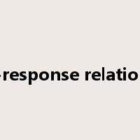 dose-response relationship是什么意思