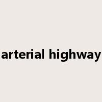 arterial highway是什么意思