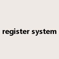 register system是什么意思