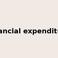financial expenditure是什么意思