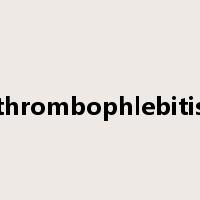 thrombophlebitis是什么意思