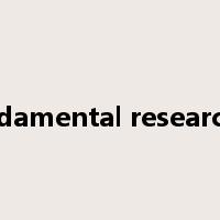fundamental researches是什么意思