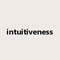 intuitiveness是什么意思