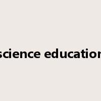 science education是什么意思