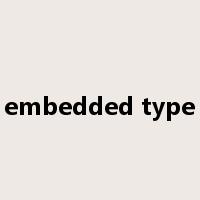 embedded type是什么意思