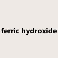 ferric hydroxide是什么意思