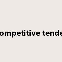 competitive tender是什么意思