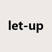 let-up是什么意思