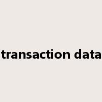 transaction data是什么意思