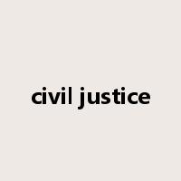 civil justice是什么意思