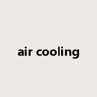 air cooling是什么意思