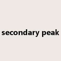 secondary peak是什么意思