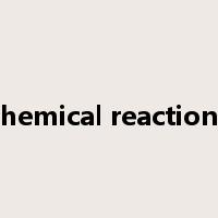 chemical reactions是什么意思