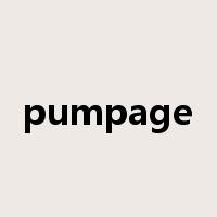 pumpage是什么意思