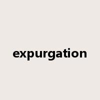 expurgation是什么意思