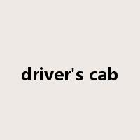 driver's cab是什么意思