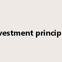 investment principles是什么意思