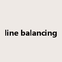 line balancing是什么意思