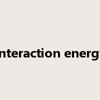interaction energy是什么意思