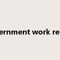 government work report是什么意思