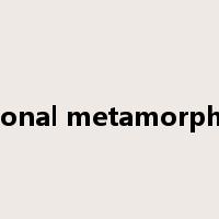 regional metamorphism是什么意思