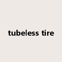 tubeless tire是什么意思