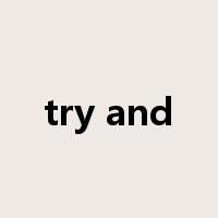 try and是什么意思
