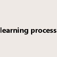 learning process是什么意思