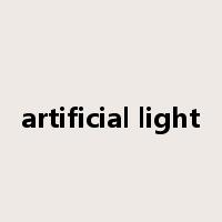 artificial light是什么意思