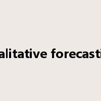 qualitative forecasting是什么意思
