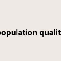 population quality是什么意思
