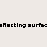 reflecting surface是什么意思