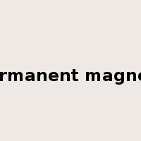permanent magnets是什么意思