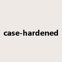 case-hardened是什么意思